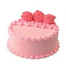 Online Midnight Eggless Strawberry Cake Half Kg Delivery in Ambala City