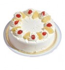 Online Midnight 1Kg Pineapple Eggless Cake Delivery in Ambala City