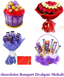 Order Online chocolate bouquet delivery in  Zirakpur Mohali