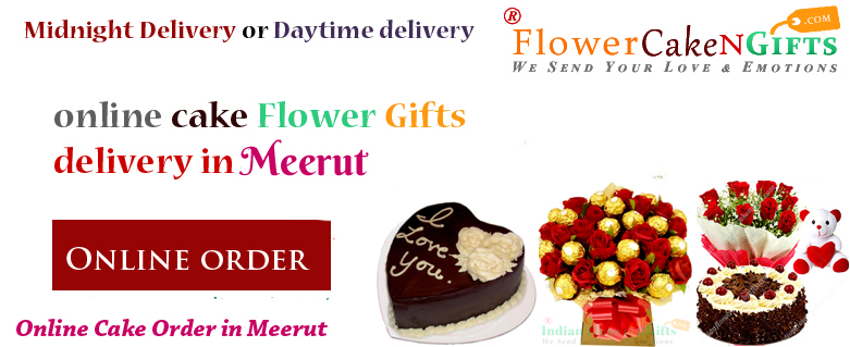 Midnight Anniversary chocolates Teddy Birthday Eggless Cake flower Bouquet delivery to Meerut Sameday