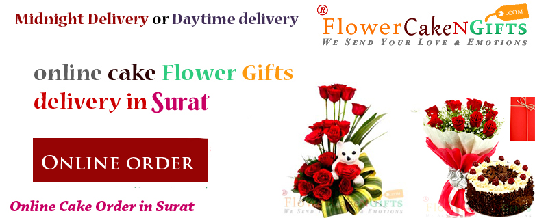 Midnight Anniversary chocolates Teddy Birthday Eggless Cake flower Bouquet delivery to Surat Sameday