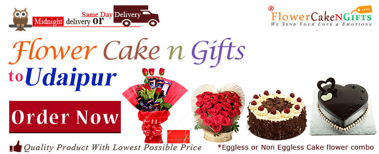 Midnight Anniversary chocolates Teddy Birthday Eggless Cake flower Bouquet delivery to Udaipur Sameday