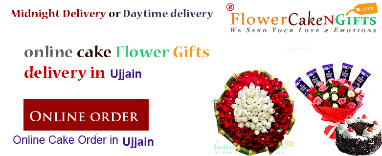 Midnight Anniversary chocolates Teddy Birthday Eggless Cake flower Bouquet delivery to Ujjain Sameday