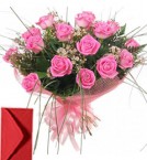 send 15 Pink Roses Bouquet delivery