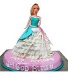 send OrderBarbie Doll Cake Delivery