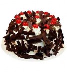 send Half Kg Just Baked Black Forest Eggless Cake delivery