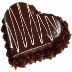 send heart shaped chocolate truffle Cake delivery