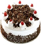 send 1Kg Fresh Black Forest Eggless Cake delivery