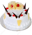 send Yummy Fresh Cream Pineapple Eggless Cake delivery