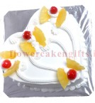 send Classic Heart Shape Pineapple Cake 1Kg delivery