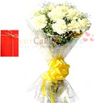 send 10 White Carnations delivery