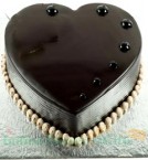 send Heart Shape Chocolate Cake 2Kg  delivery