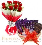 send chocolate n bouquet delivery