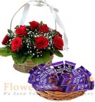 send Dairy Milk Chocolate n Bouquet  delivery