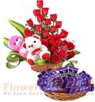 send Teddy Chocolate n Bouquet delivery