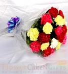 send 15 Mix Carnations Flower delivery