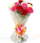 send 10 Mix Carnations Flower Bouquet delivery