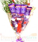 send Dairy Milk Silk Chocolates Bouquet delivery