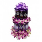 send Dairy Milk Chocolate With Orchids bouquet delivery