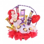 send Teddy And Chocolate gift baskets delivery