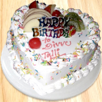 send 1kg Fruit Heart Cake delivery