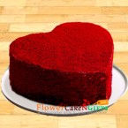 send OrderHalf Kg Red Velvet Heart Cake Delivery