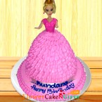 send 3 kg barbie doll cake delivery