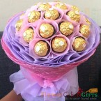 send Order16 pcs ferrero chocolate bouquet Delivery