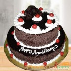 send 2 Tier Black Forest Cake 3 KG delivery