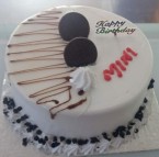 send 1kg oreo vanilla fresh cream round shape cake delivery