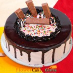 send 1kg eggless kitkat chocolate cake delivery