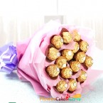 send Order16 ferrero rocher chocolate bouquet Delivery