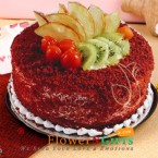 send 1kg red velvet fruit cake delivery