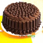 send 1kg eggless kit kat chocolate cake delivery