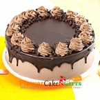 send 1 kg eggless choco chip cake delivery