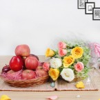send 2kg apples n 10 roses delivery