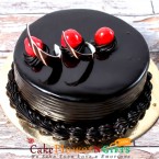 send 1kg eggless chocolate truffle cake  delivery