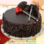 send 1Kg eggless Amusing Chocolate Chip Cake delivery