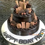 send 3kg 2 tier oreo drip dairy milk chocolate cake delivery