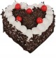 1Kg Heart Shape Black Forest Cake