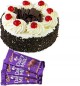 Eggless Black Forest Cake Half Kg N Chocolate Gifts