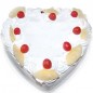 1Kg Eggless Heart Shape Pineapple Cake