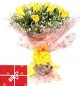 10 Yellow Roses Bouquet 