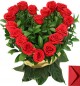 Heart Shaped Arrangement of 20 Red Roses