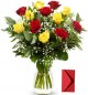 12 Red Yellow Roses 