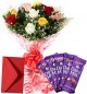 Mix Roses Bouquet N Chocolate