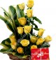 Yellow roses bouquet n Greeting Card