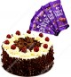 Eggless Black Forest Cake Half Kg Chocolate n Card