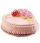 eggless heart shape strawberry cake 500gms