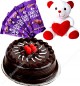 Half Kg Chocolate Cake Teddy n chocolate